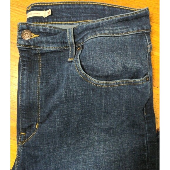 Levi’s Premium 721 High Rise Skinny Blue Jeans Size 31 Women’s 31 X 29 EUC - Picture 4 of 10